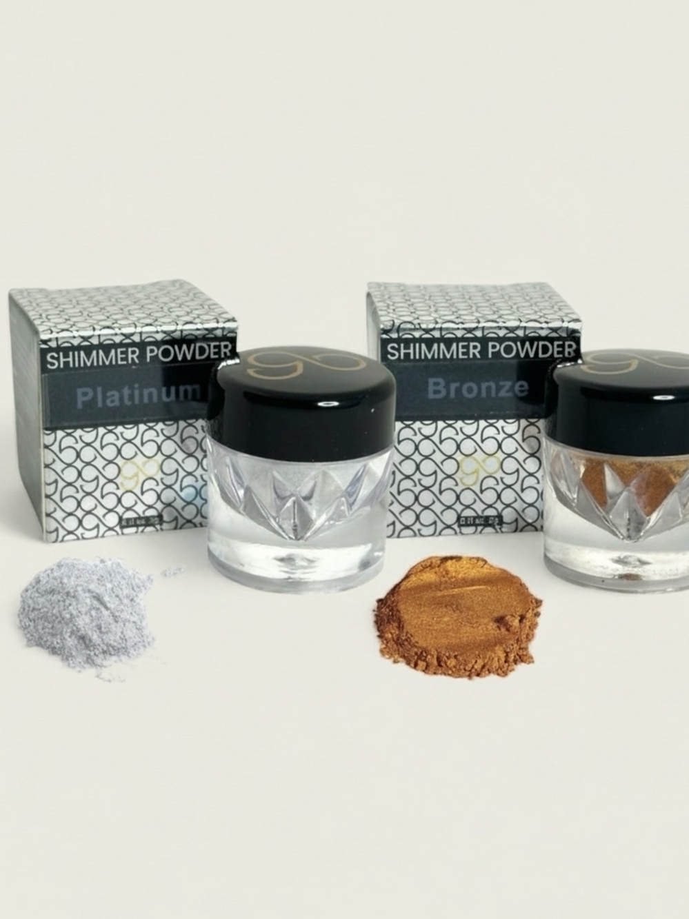 NWT Lip Shimmer Powder LipSkit Bronze Platinum Add On Makeup Lip Sparkle Powder
